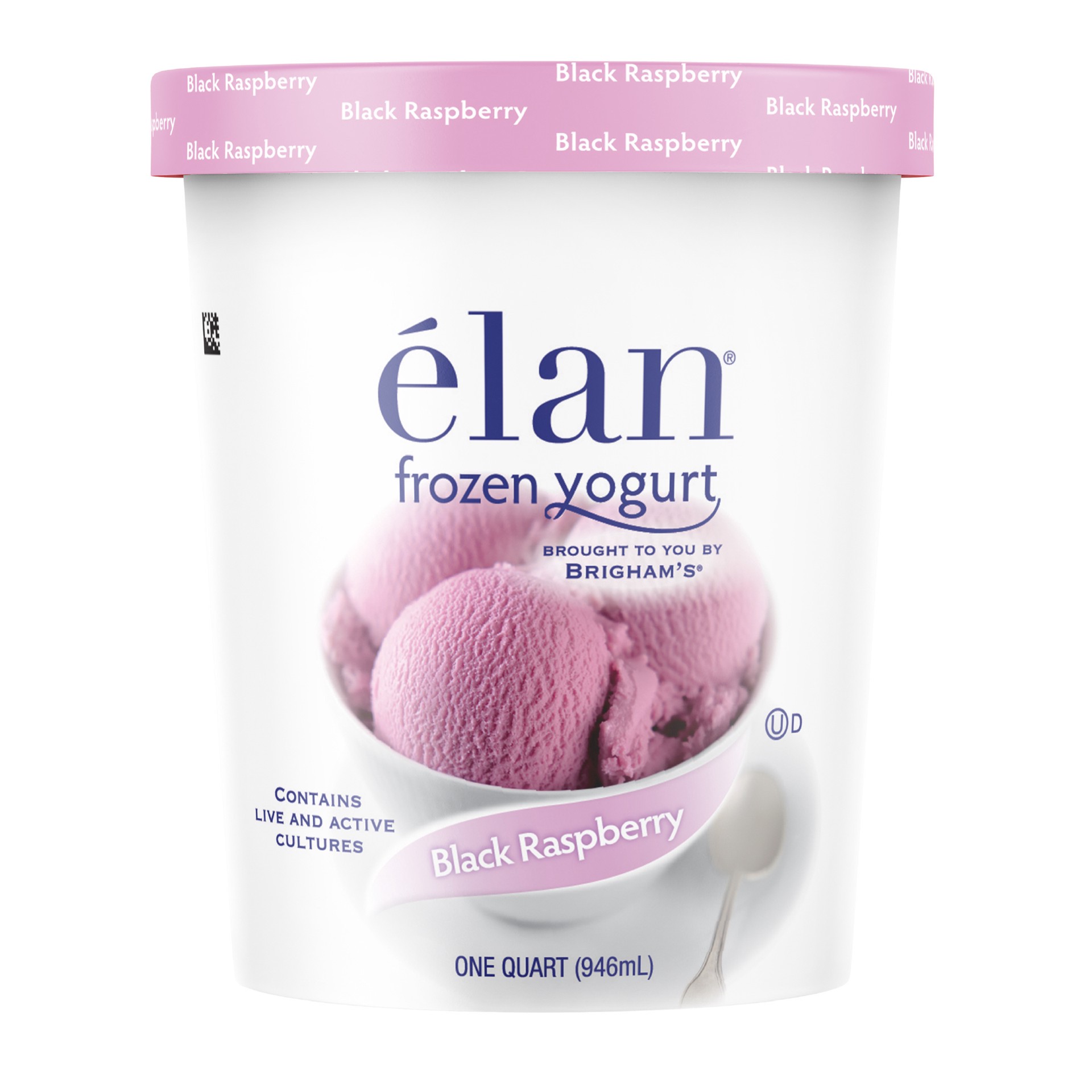 slide 1 of 8, Elan élan Black Raspberry Frozen Yogurt, 1 Quart, 1 qt