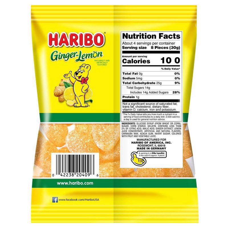 slide 3 of 3, Haribo Ginger Lemon - 4oz, 4 oz