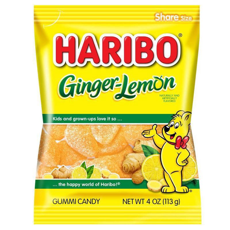 slide 1 of 3, Haribo Ginger Lemon - 4oz, 4 oz