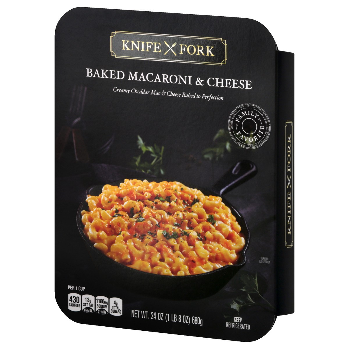 slide 9 of 13, Knife Fork Baked Macaroni & Cheese 24 oz, 24 oz