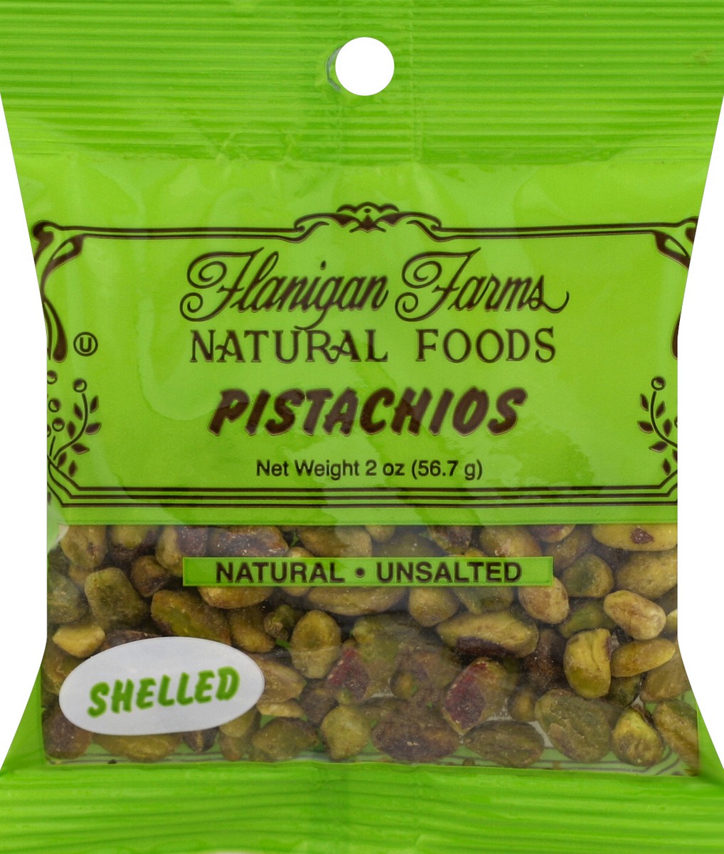 slide 5 of 7, Flanigan Farms Raw Unsalted Shelled Pistachios, 2 oz