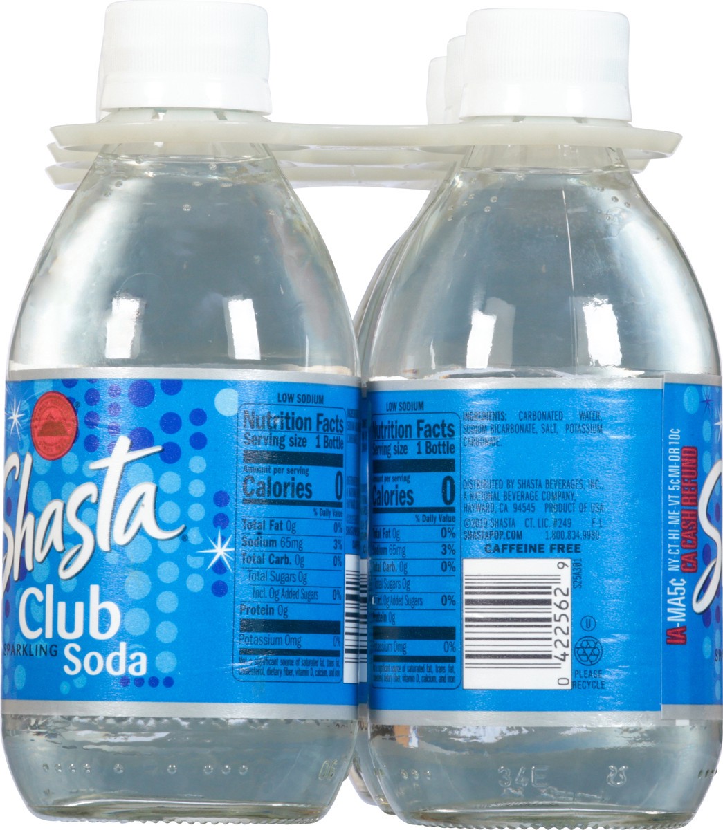 slide 10 of 14, Shasta Sparkling Club Soda - 10 oz, 10 oz