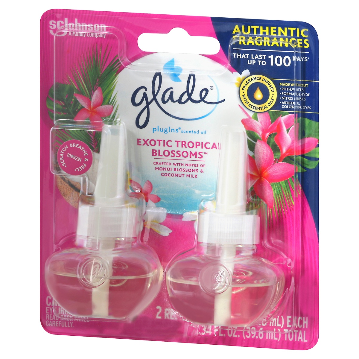 Glade Piso 2 Ct Refills Tropical Blossom 6.8 oz Shipt