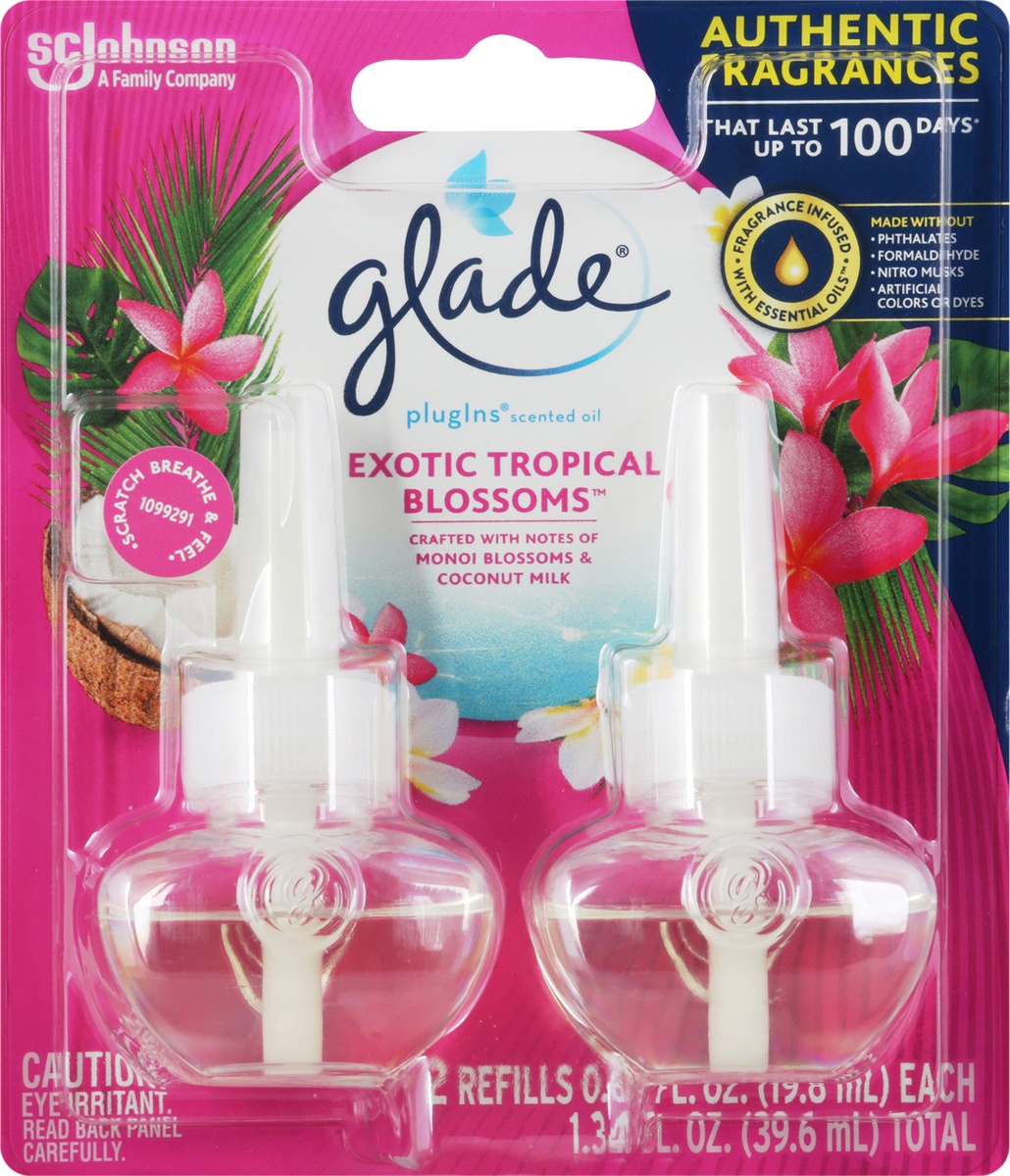 Glade Piso 2 Ct Refills Tropical Blossom 6.8 oz Shipt