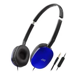 JVC Blue Flats Headphones with Mic