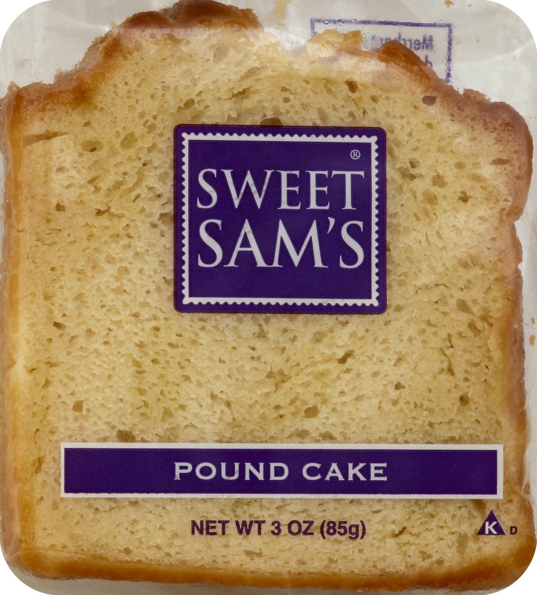 slide 2 of 5, Sweet Sam's Classic Pound Cake, 3 oz