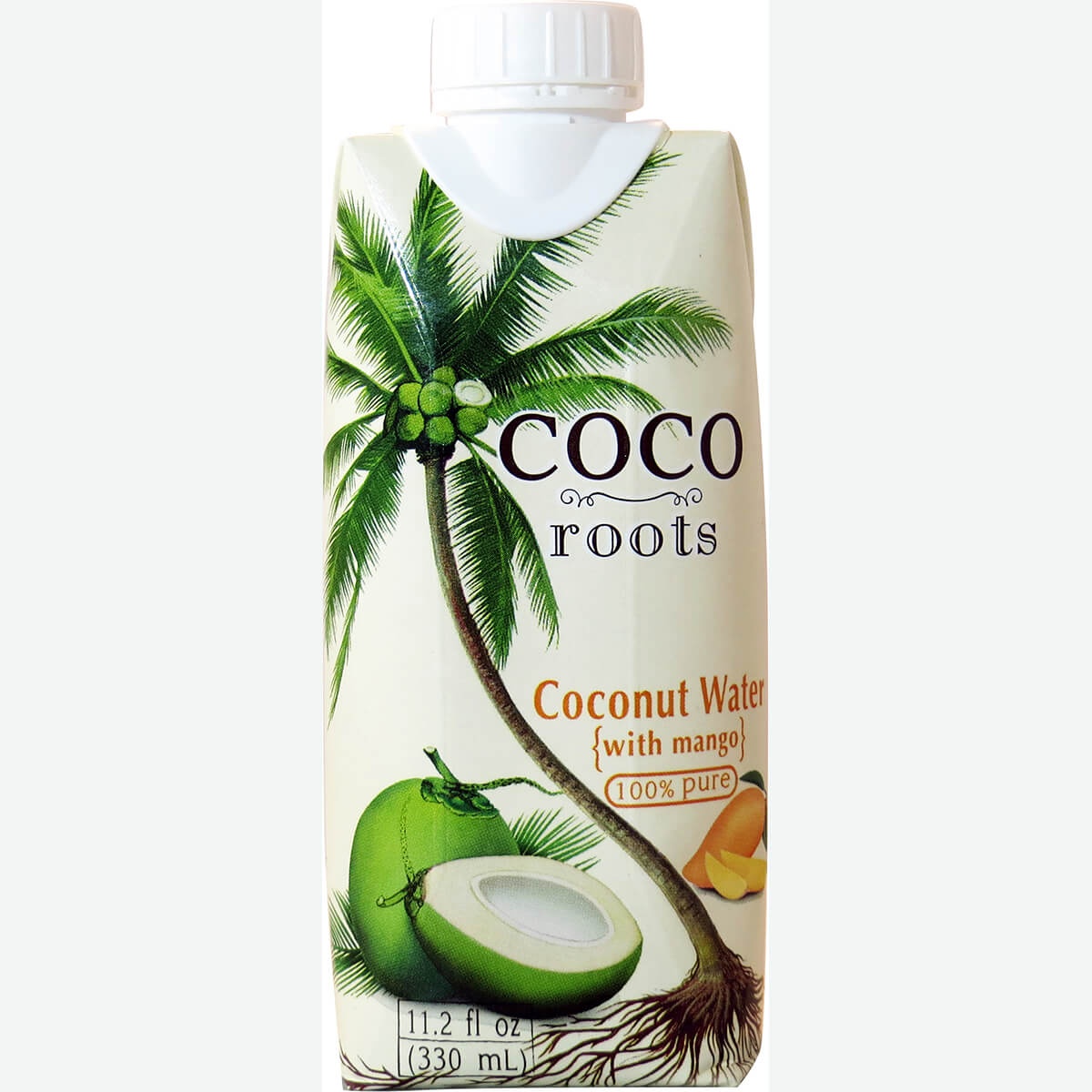 slide 1 of 1, Coco Roots Pure Coconut Water Mango, 1 ct