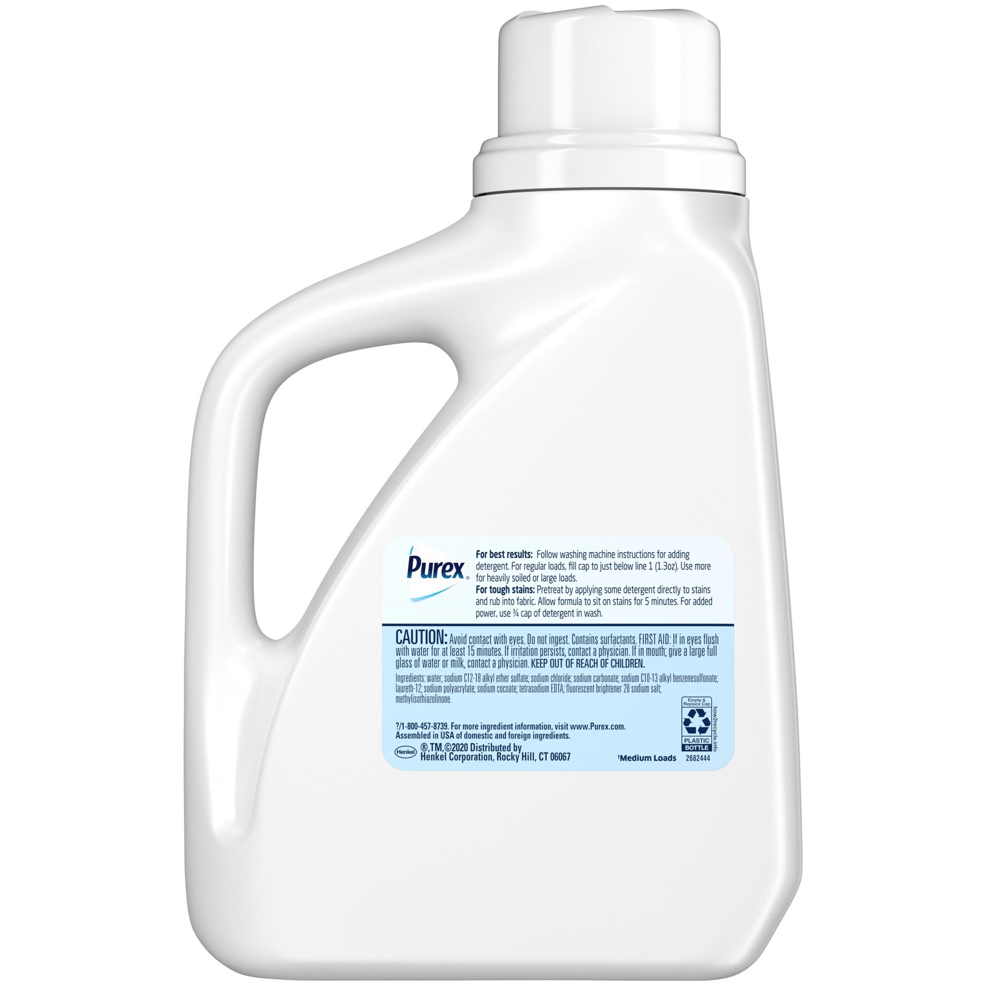 slide 3 of 3, Purex Liquid Laundry Detergent, Free & Clear, 50 Fluid Ounces, 38 Loads, 50 fl oz