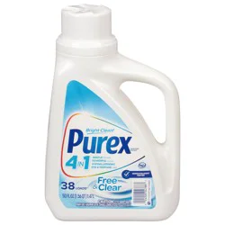 Purex Liquid Laundry Detergent, Free & Clear, 50 Fluid Ounces, 38 Loads