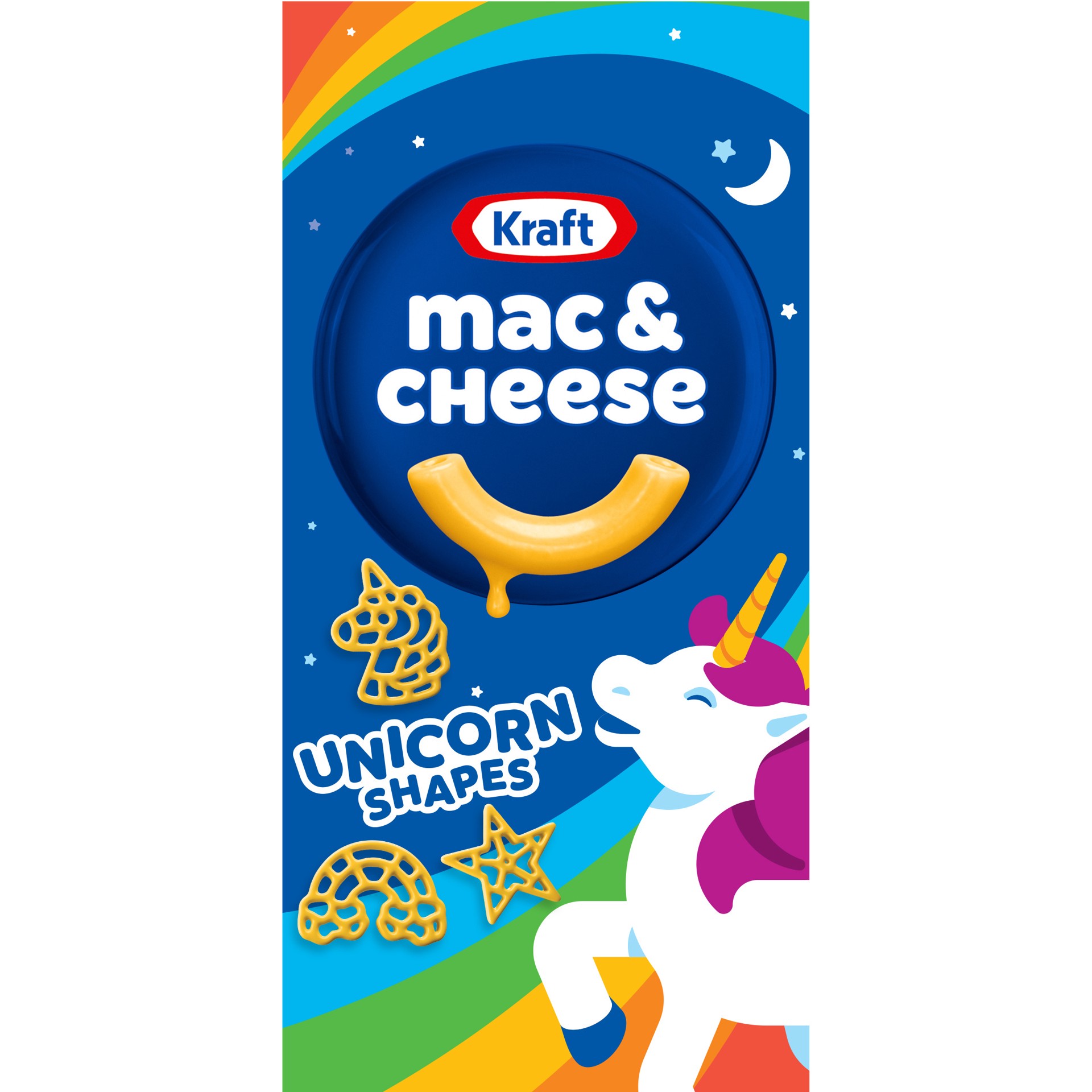 slide 1 of 5, Kraft Mac & Cheese Macaroni and Cheese Dinner with Unicorn Pasta Shapes, 5.5 oz Box, 5.5 oz