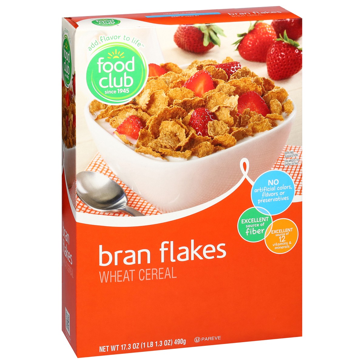 slide 4 of 13, Food Club Bran Flakes Cereal 17.3 oz, 17.3 oz