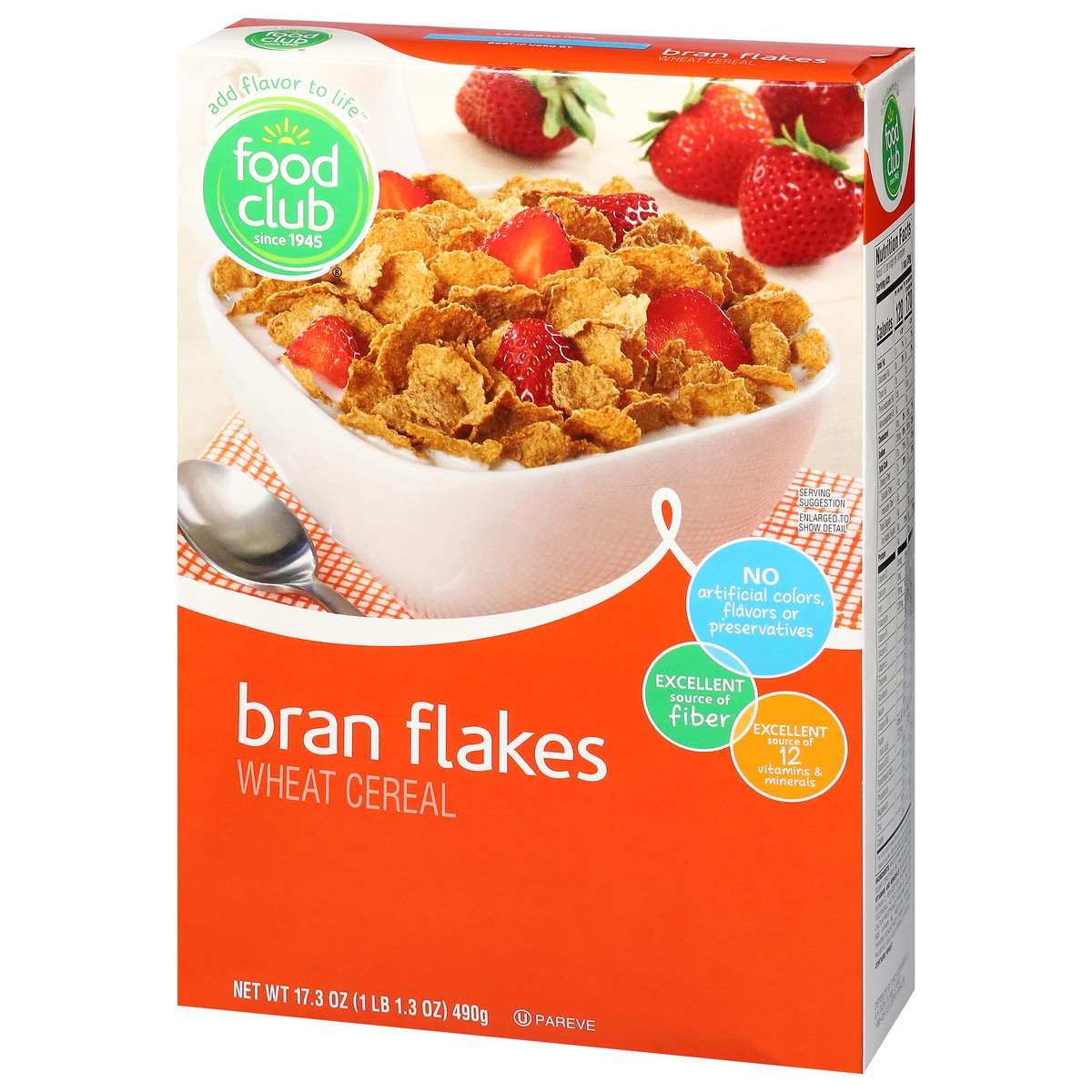 slide 6 of 13, Food Club Bran Flakes Cereal 17.3 oz, 17.3 oz