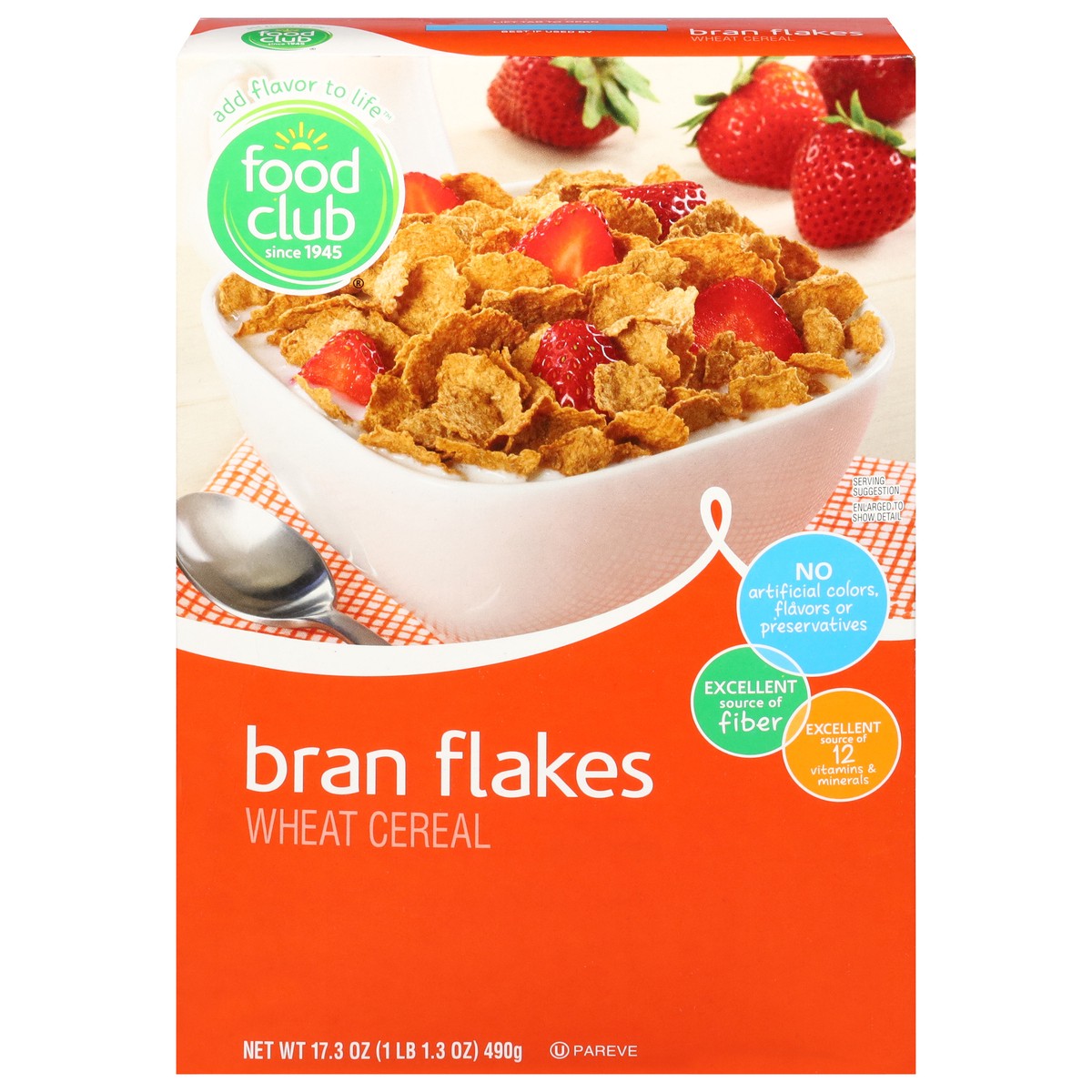 slide 1 of 13, Food Club Bran Flakes Cereal 17.3 oz, 17.3 oz