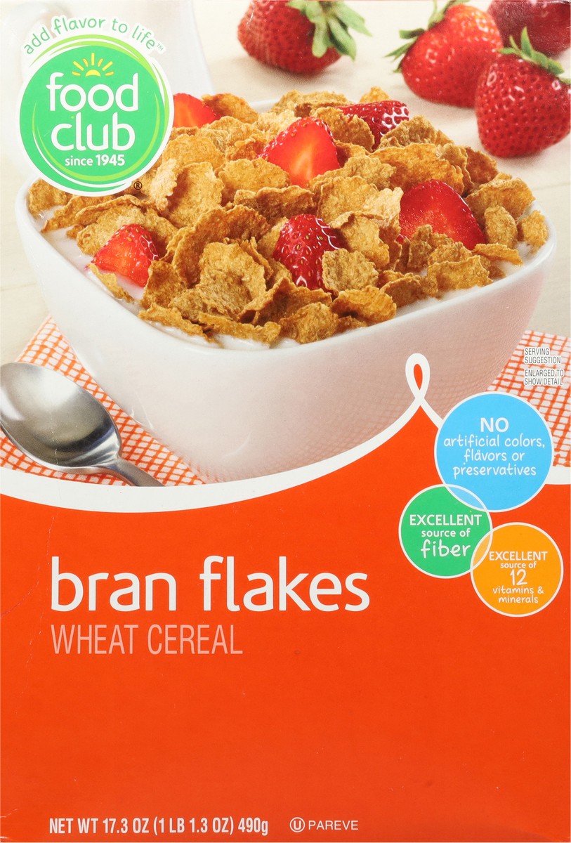 slide 5 of 13, Food Club Bran Flakes Cereal 17.3 oz, 17.3 oz