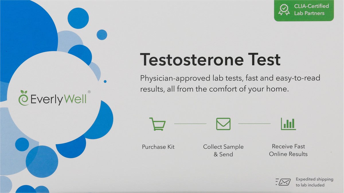 slide 5 of 9, Everywell Testosterone Test 1 ea, 1 ct