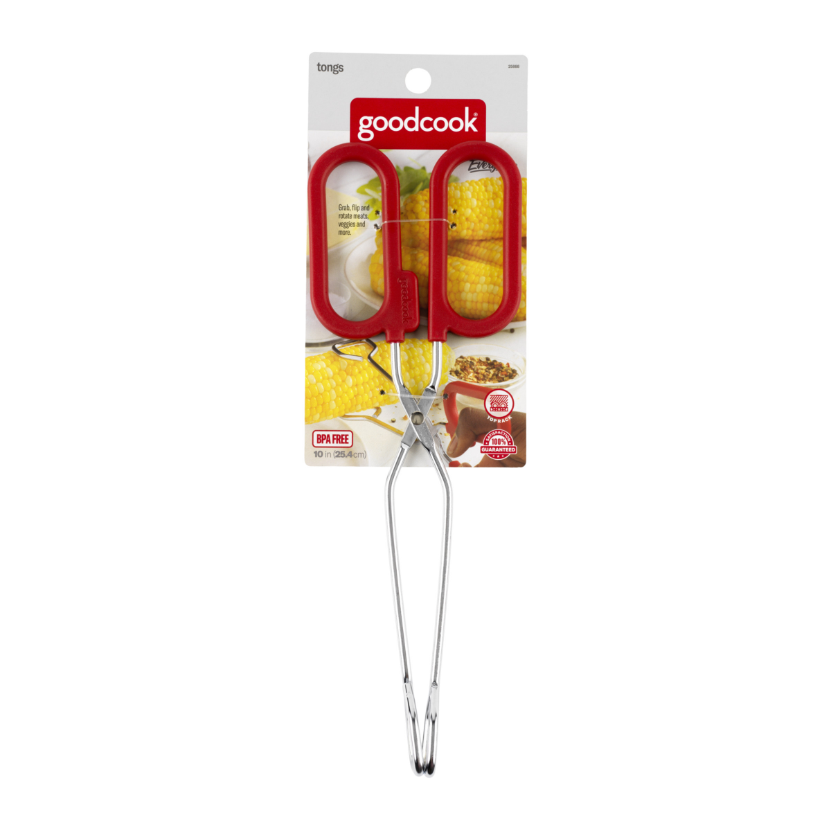 slide 1 of 25, Good Cook Tongs 10in, 10 in