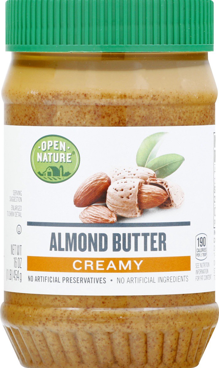 slide 5 of 9, Open Nature Almond Butter, Creamy, 16 oz