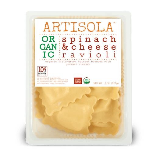 slide 1 of 1, Artisola Spinach & Cheese Ravioli, 8 oz