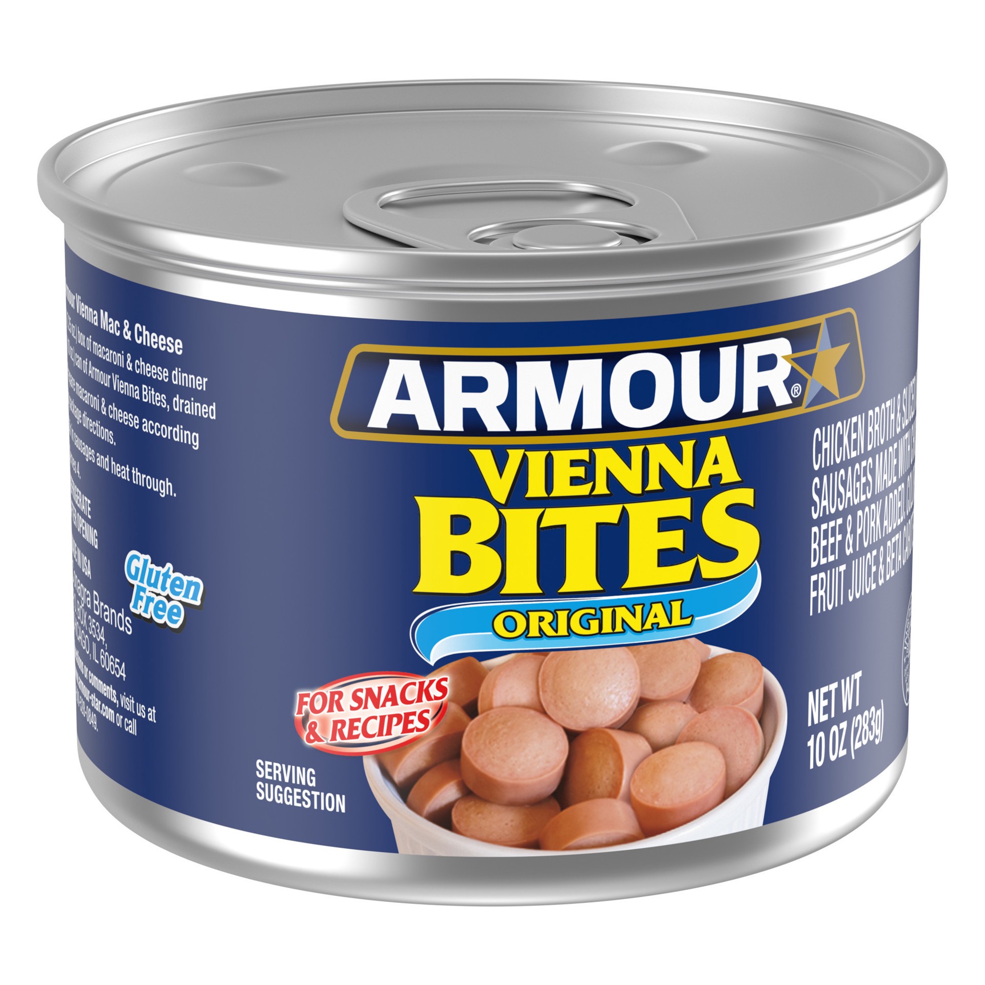 slide 2 of 5, Armour Star Vienna Sausage Bites, Original Flavor, Canned Sausage, 10 OZ, 10 oz