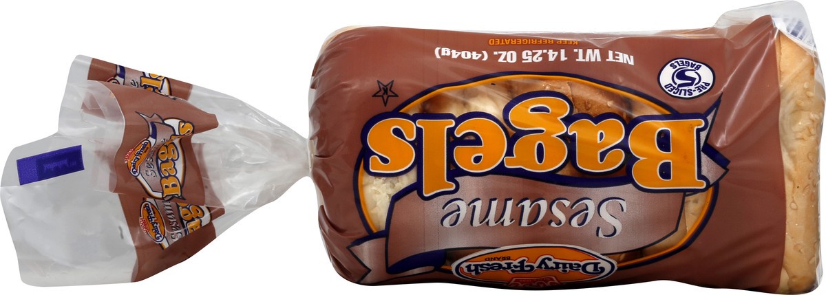 slide 4 of 8, Dairy Fresh Sesame Bagels 14.25 oz, 14.5 oz