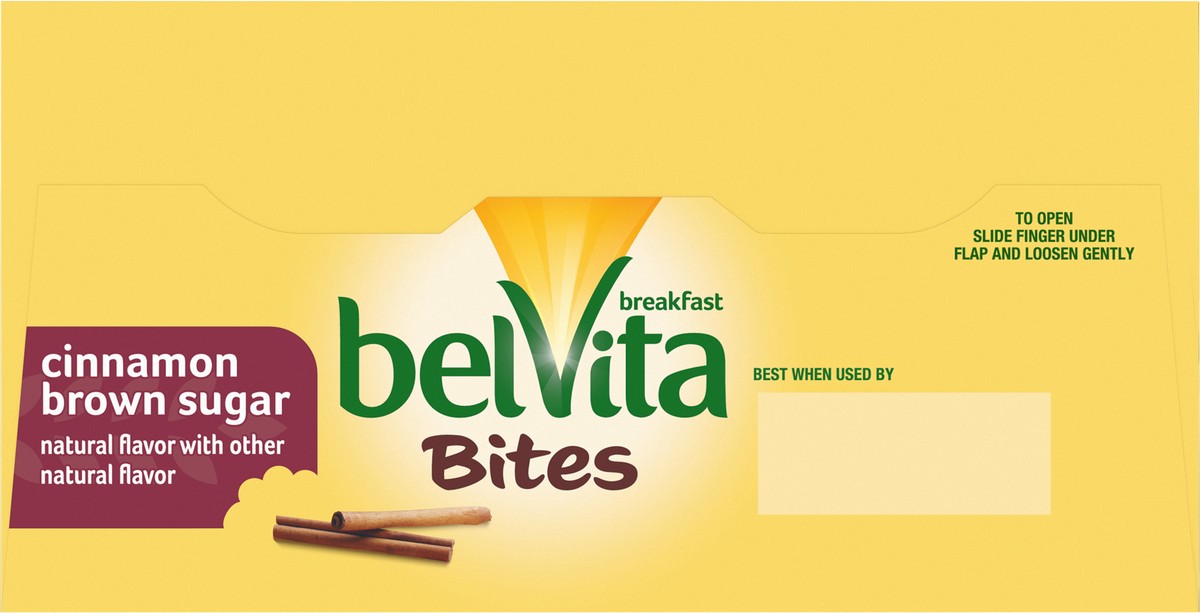 slide 8 of 9, belVita Cinnamon Brown Sugar Mini Breakfast Biscuit Bites, 5 Packs - INNER PACK, 0.55 lb