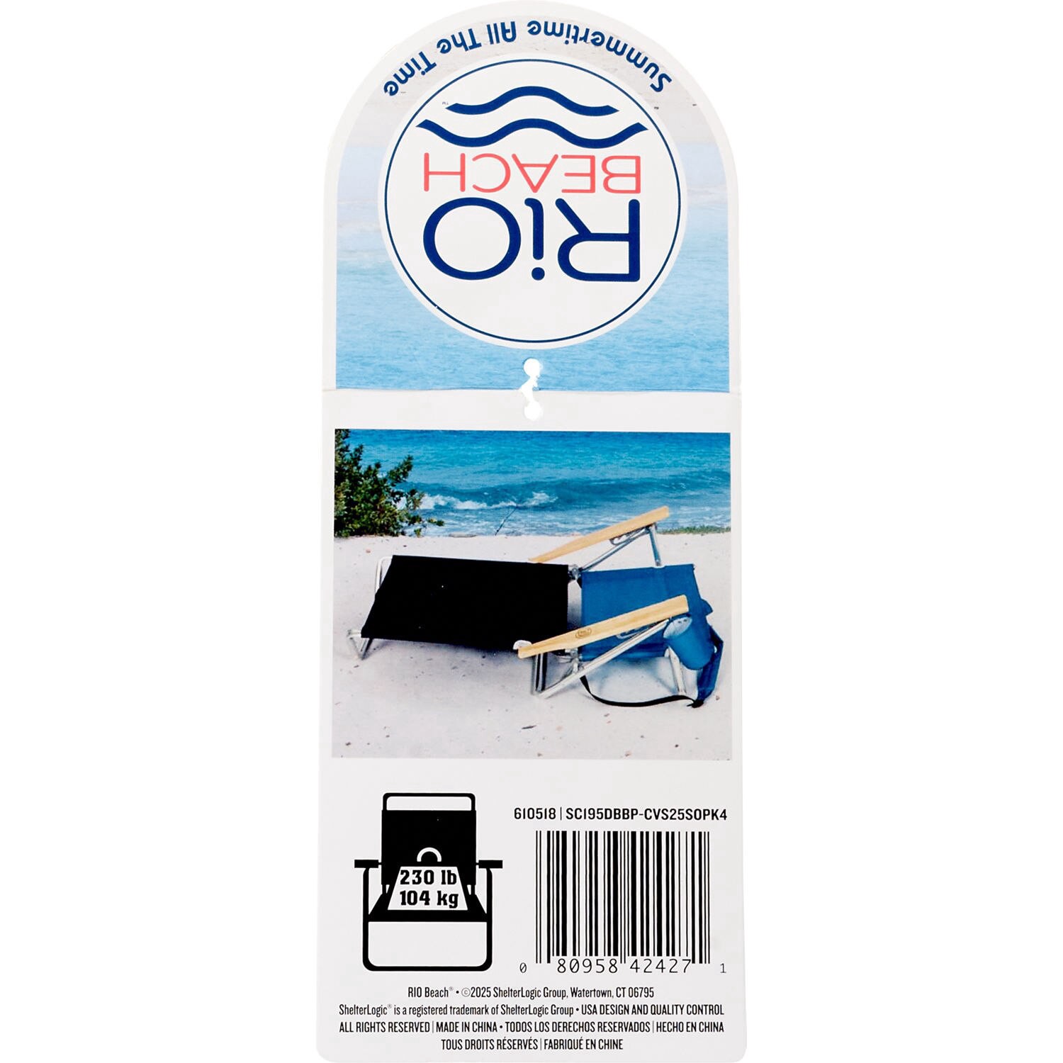 slide 2 of 3, Rio Brands Rio Beach 5-Position Backpack Beach Chair, 1 ct