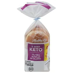 Lewis Bakeries Healthy Life Keto 5 Seed Burger Buns - 4 ea