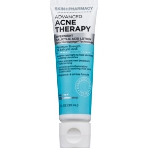 slide 1 of 1, Skin + Pharmacy Skin + Pharmacy Advanced Acne Therapy Overnight Salicylic Acid Lotion, 1 oz