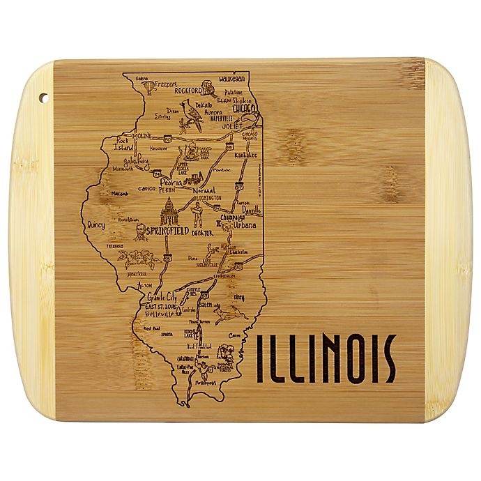 slide 1 of 1, Totally Bamboo Illinois Slice of Life Cutting Board, 1 ct