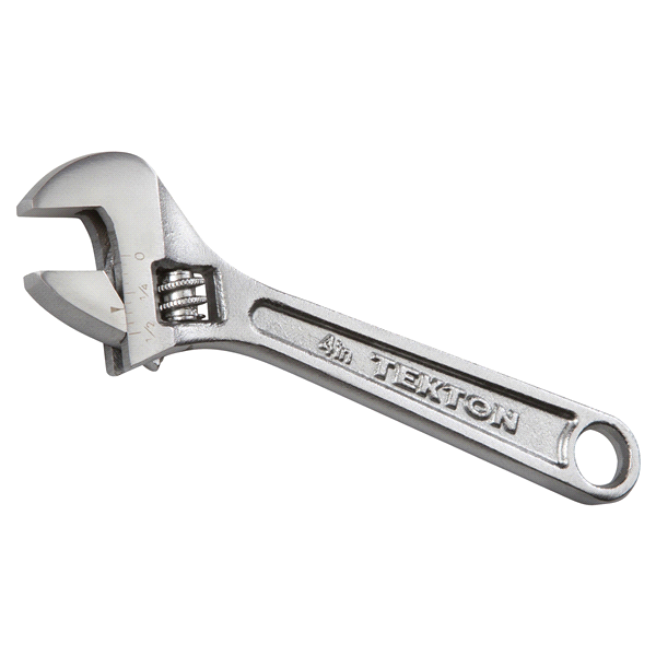 slide 1 of 4, Tekton Adjustable Wrench, 4 in
