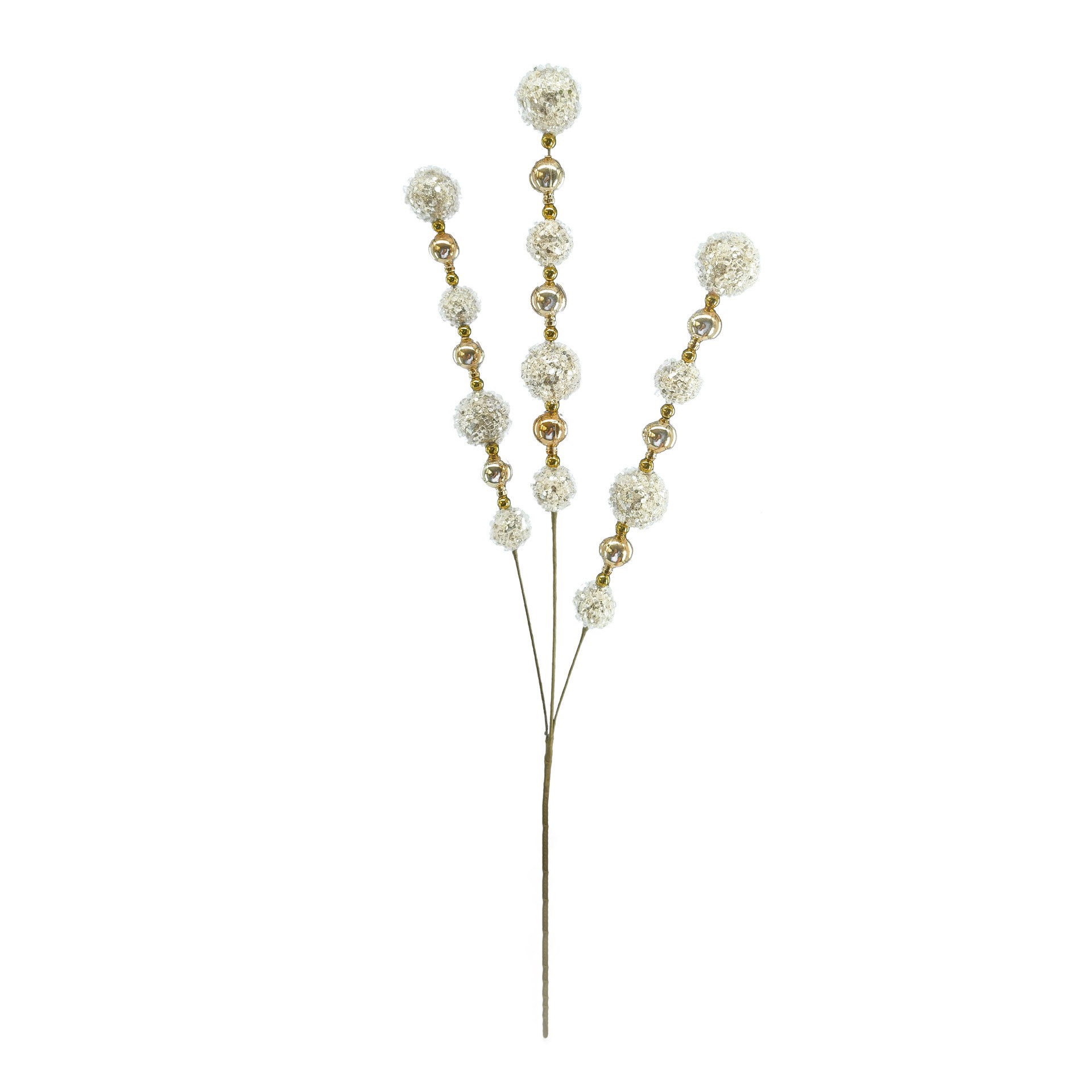 slide 3 of 3, 28" Champagne Ornament Balls Stem By Ashland, 28 in