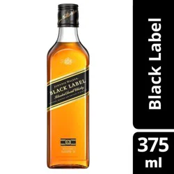 Johnnie Walker Black Label Blended Scotch Whisky, 375 ml