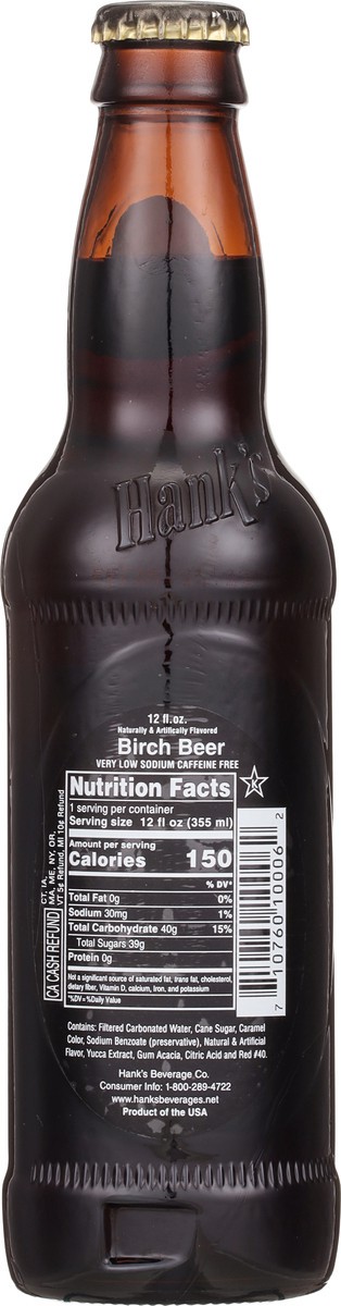 slide 9 of 13, Hank's Gourmet Birch Beer 12 fl oz, 1 ct