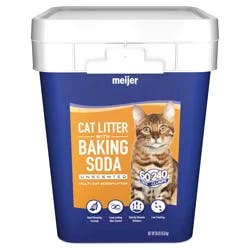 Meijer Clumping Cat Litter with Baking Soda, Unscented