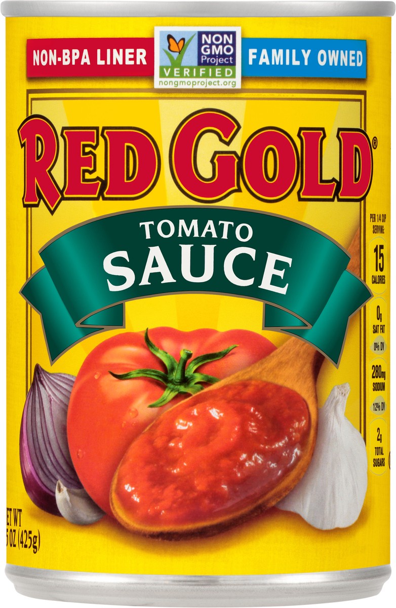 slide 5 of 7, Red Gold Tomato Sauce 15 oz. Can, 15 oz