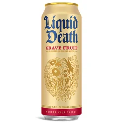 Liquid Death Grave Fruit Sparkling Water - Grapefruit Flavor, 19.2 fl oz