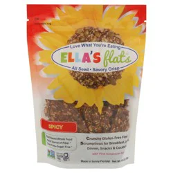 Ella's Flats Spicy All Seed Savory Crisp With Pink Himalayan Salt 4.8 oz