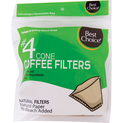 slide 1 of 1, Best Choice #4 Cone Cofee Filters, 1 ct