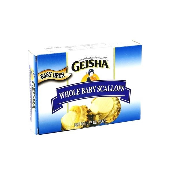 slide 1 of 1, Geisha Whole Baby Scallops, 3.75 oz