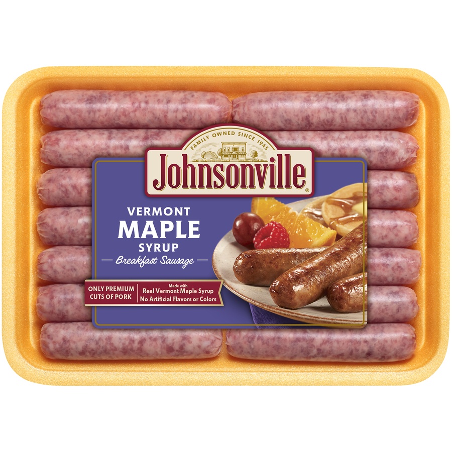 Johnsonville Sausage Links Vermont Maple Syrup 14 ct; 12 oz Shipt