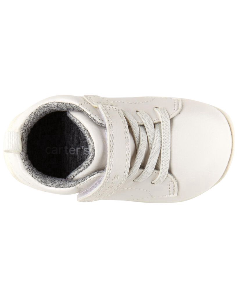 slide 2 of 7, Carter's Carters Baby High-Top Every Step Sneakers White 3, 1 ct