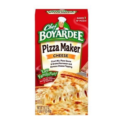 slide 1 of 1, Chef Boyardee Pizza Kit - Cheese, 14.87 oz