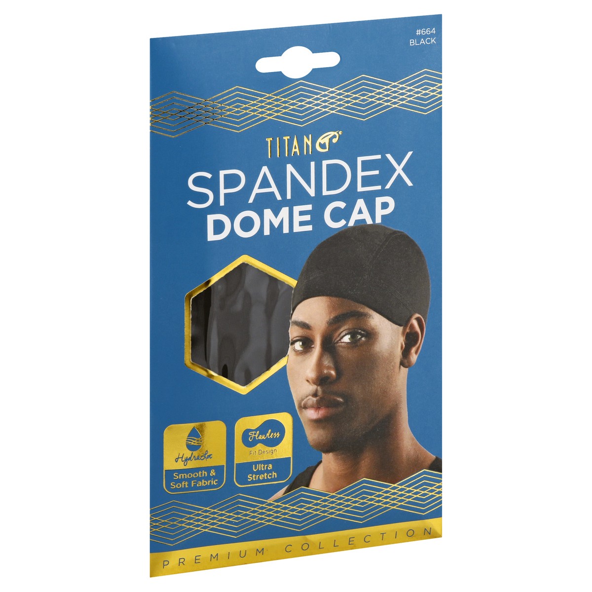 slide 5 of 11, Titan Premium Collection Black Dome Spandex Cap 1 ea, 1 ct