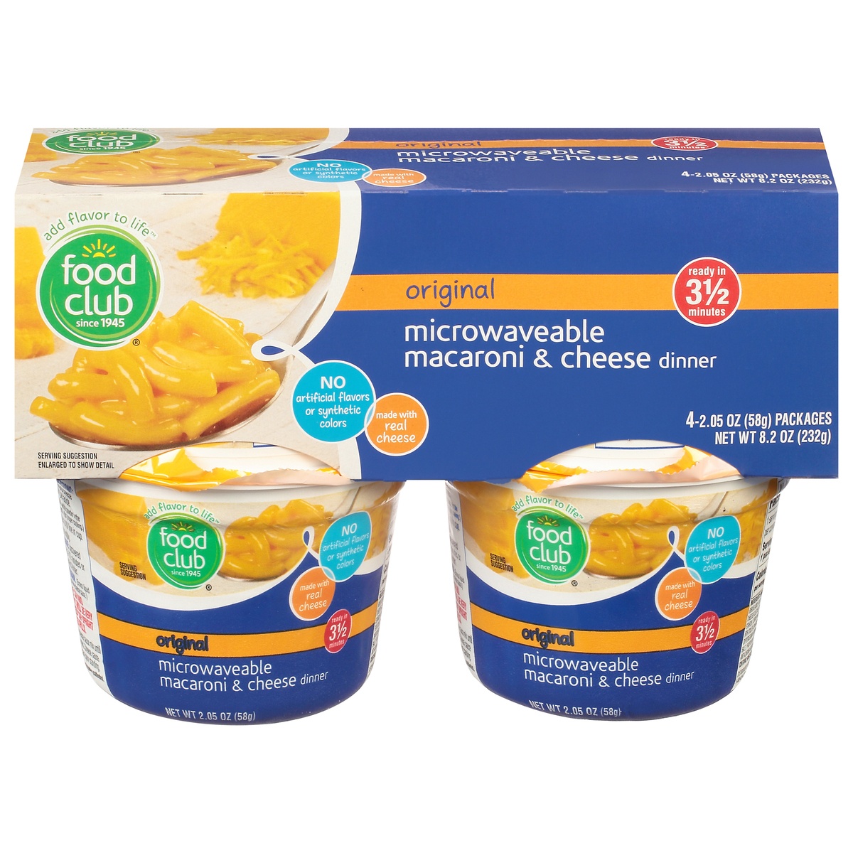 slide 1 of 11, Food Club Mac and Cheese Cup, 8.2 oz