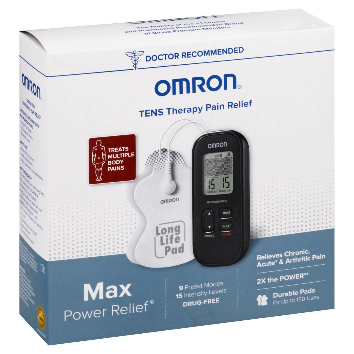 slide 3 of 8, Omron Max Power Relief Tens Unit, 1 ct