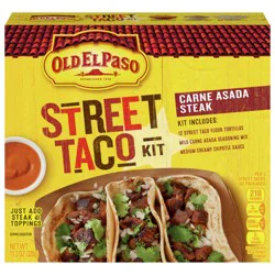 Old El Paso Street Taco Kit, Carne Asada Steak, 11.3oz