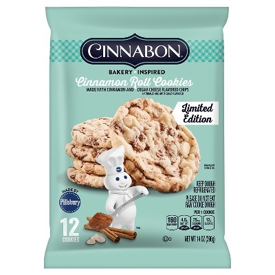 slide 1 of 1, Pillsbury Cinnabon Cinnamon Roll Cookies, 14 oz