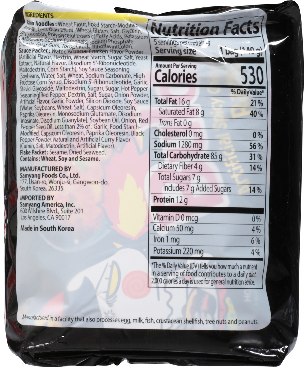 slide 2 of 13, Samyang Buldak Stir-Fried Spicy Chicken Flavor Ramen 5 - 4.94 oz Packs, 5 ct