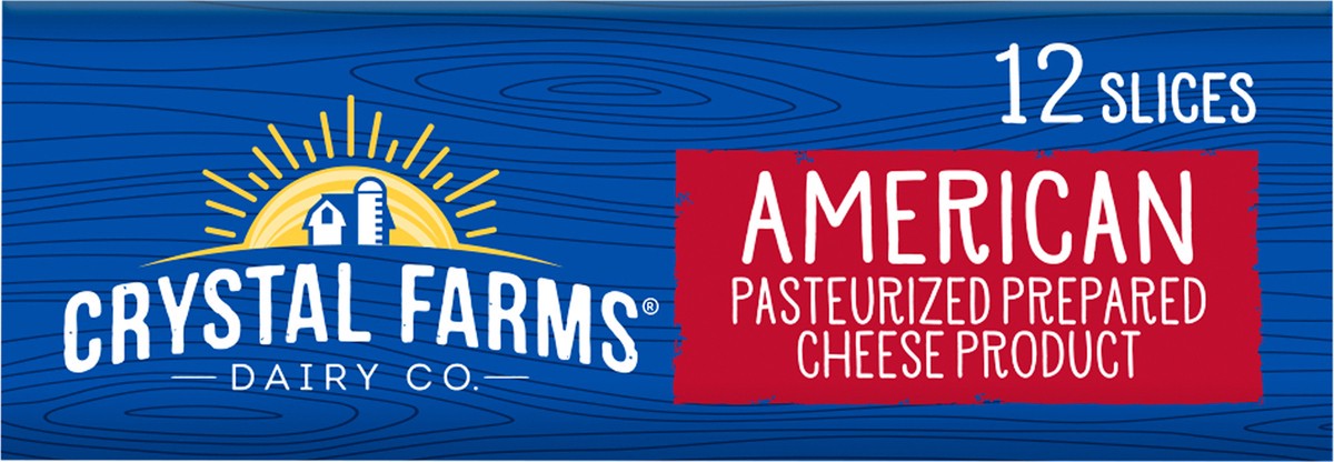 slide 8 of 8, Crystal Farms Slices American Cheese, 8 oz