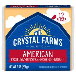 Crystal Farms Cheese Slices, American